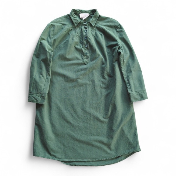 Tuckernuck Pomander Place Polly Green Shirt Dress Sz M - Picture 5 of 10